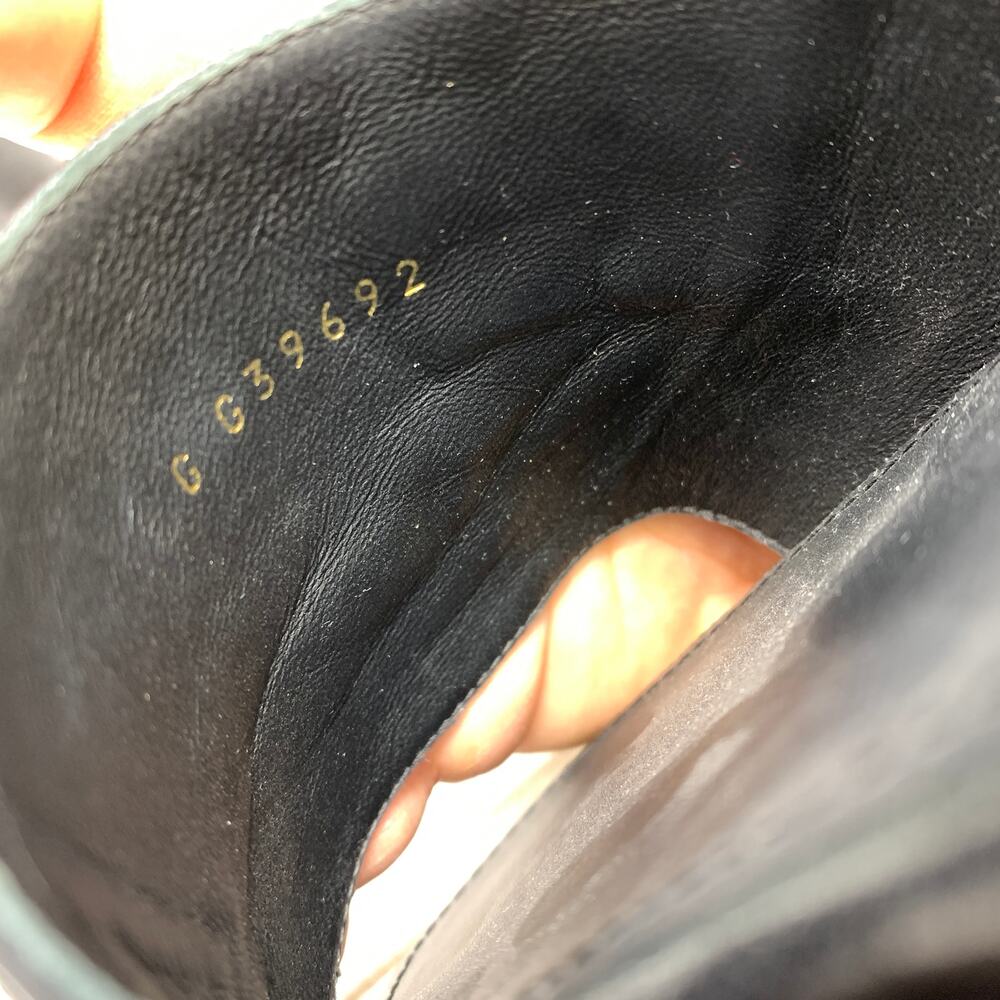 Chanel CC Pearl Logo Leather Mule Sandals Black Size 38 US 7.5 New With Box - Picture 9 of 11